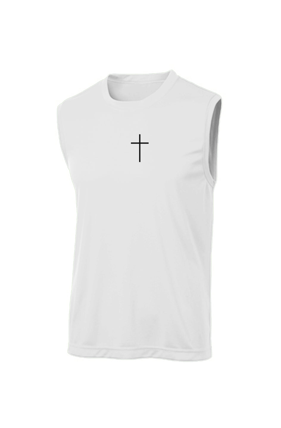 Simple Cross Sleeveless Competitor Tee