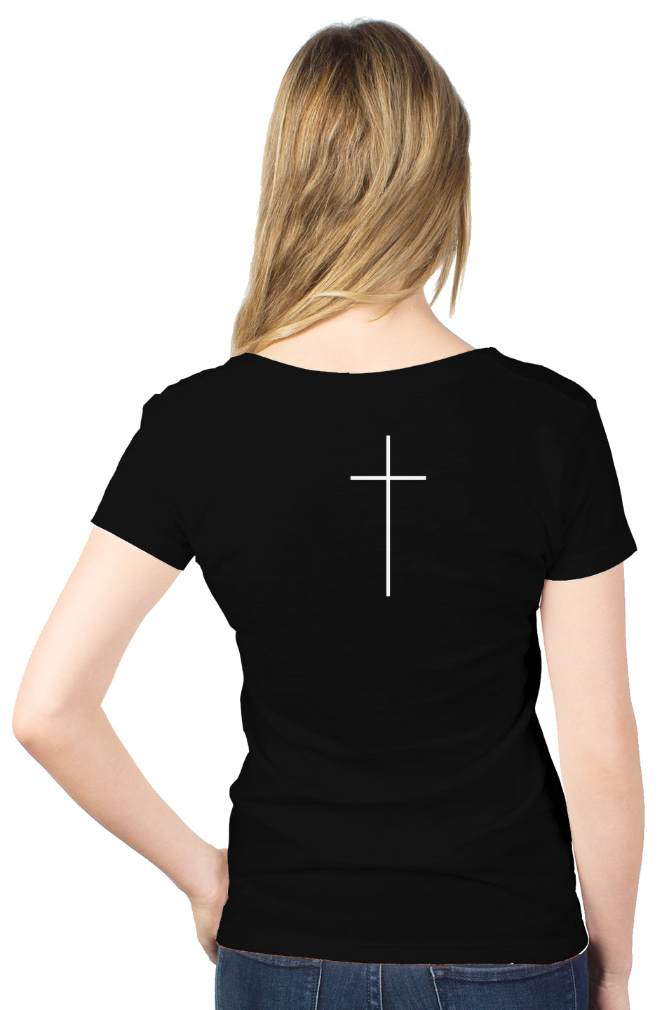 Underground womens tultex v neck - Black