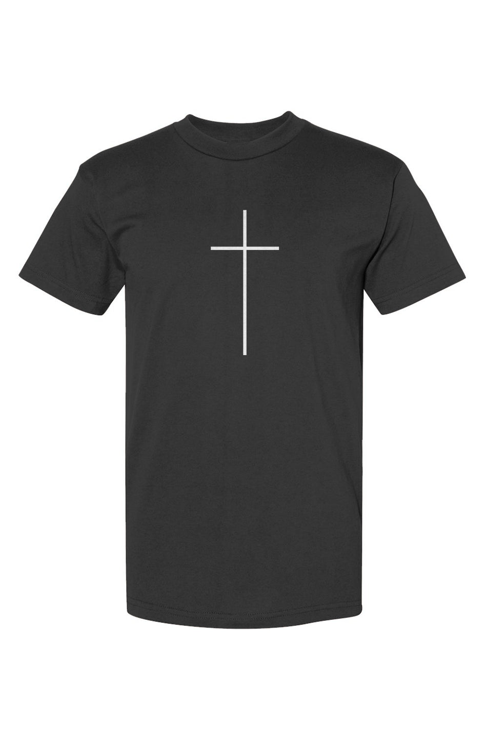 Underground Simple Cross USA-Made T-Shirt - Black