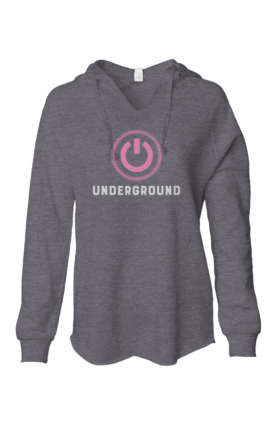 Underground Womens Lightweight Wash Hooded Sweatsh