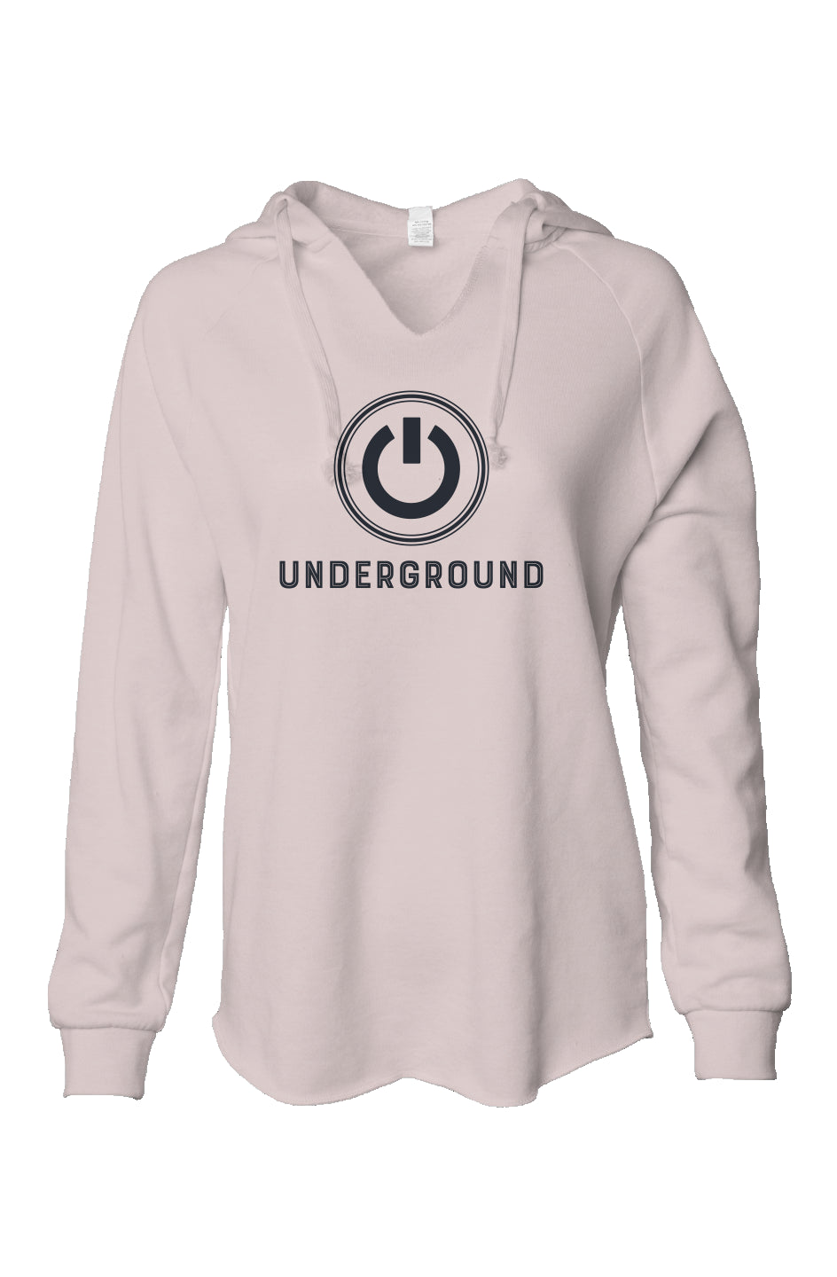 Underground Womens Lightweight Wash Hooded Sweatsh