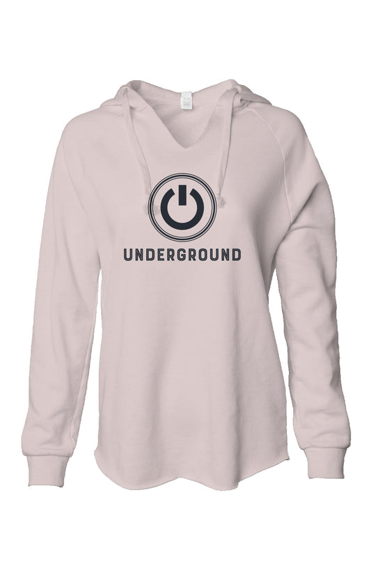 Underground Womens Lightweight Wash Hooded Sweatsh