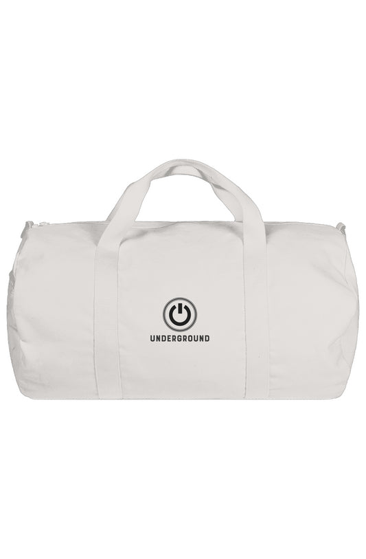 Underground Canvas Duffel Bag - White