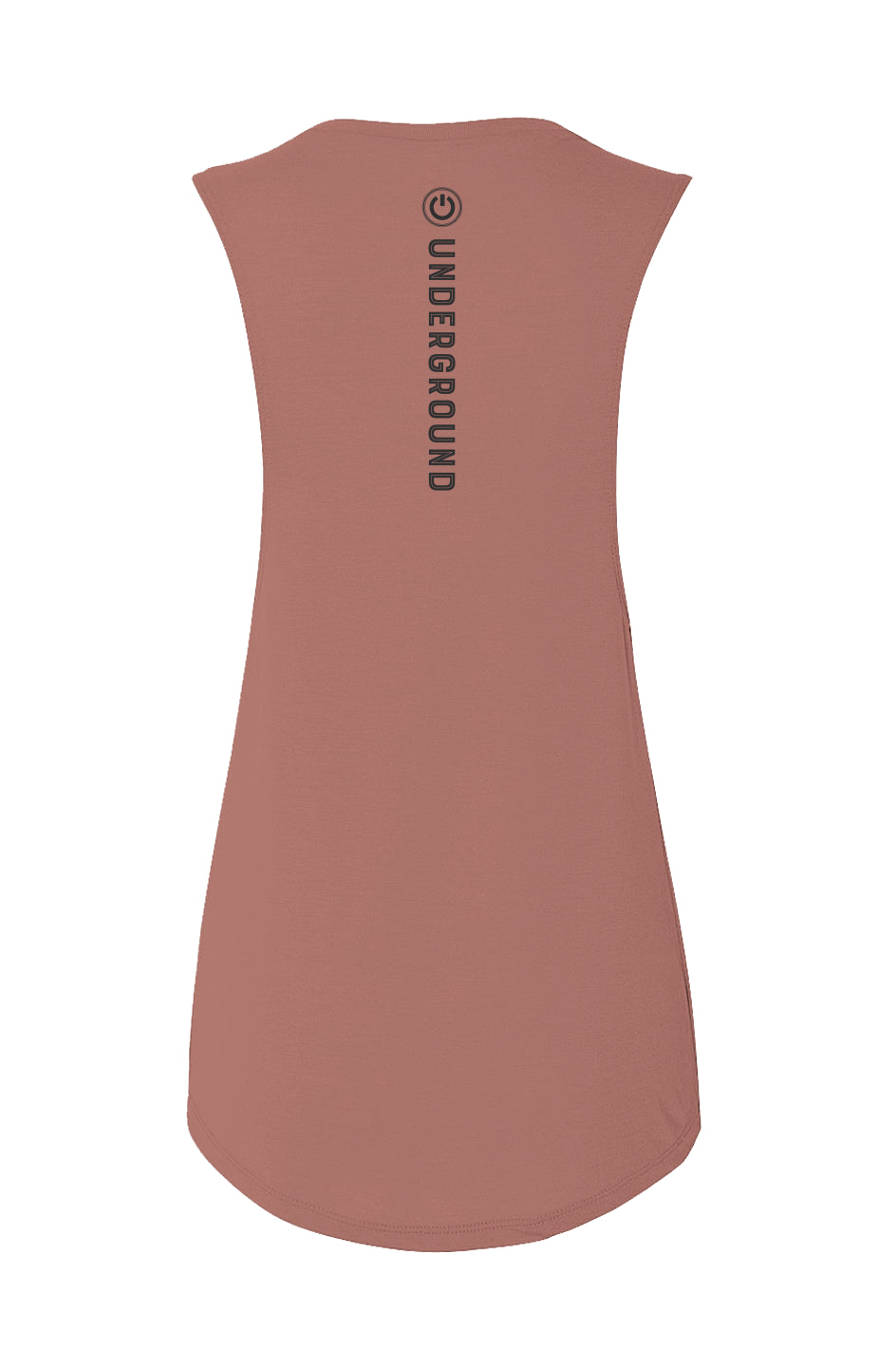 Ladies "Powered" Muscle Tank - Mauve