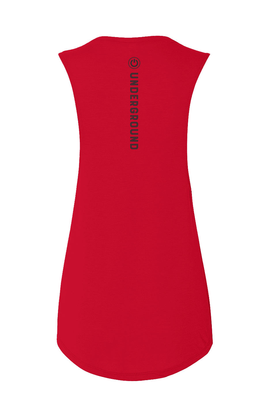 Ladies "Powered" Muscle Tank - Red