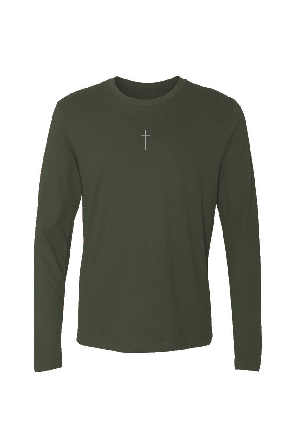 Men's Underground Clean Long-Sleeve Crew - Military Green