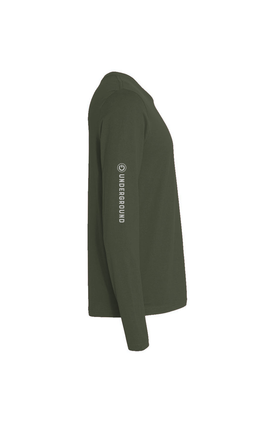 Men's Underground Clean Long-Sleeve Crew - Military Green