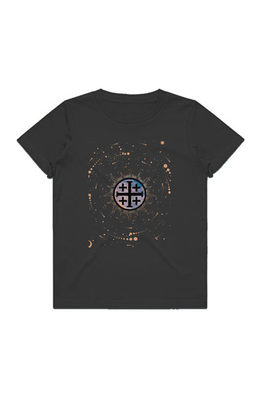 Jerusalem Cross Youth Tee - Black