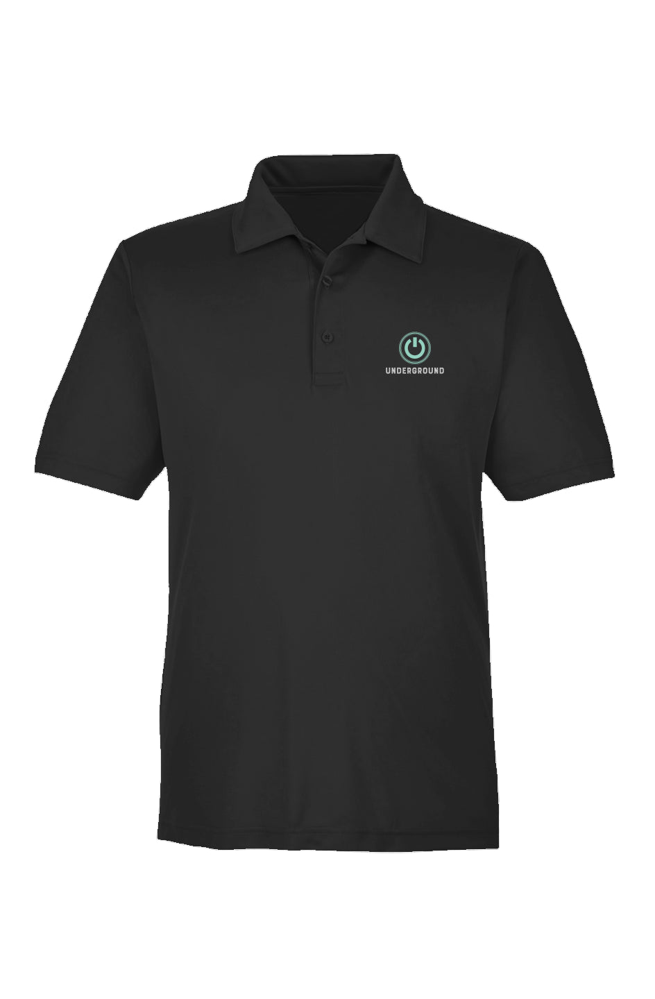 Underground Lightweight Performance Sport Polo - Black