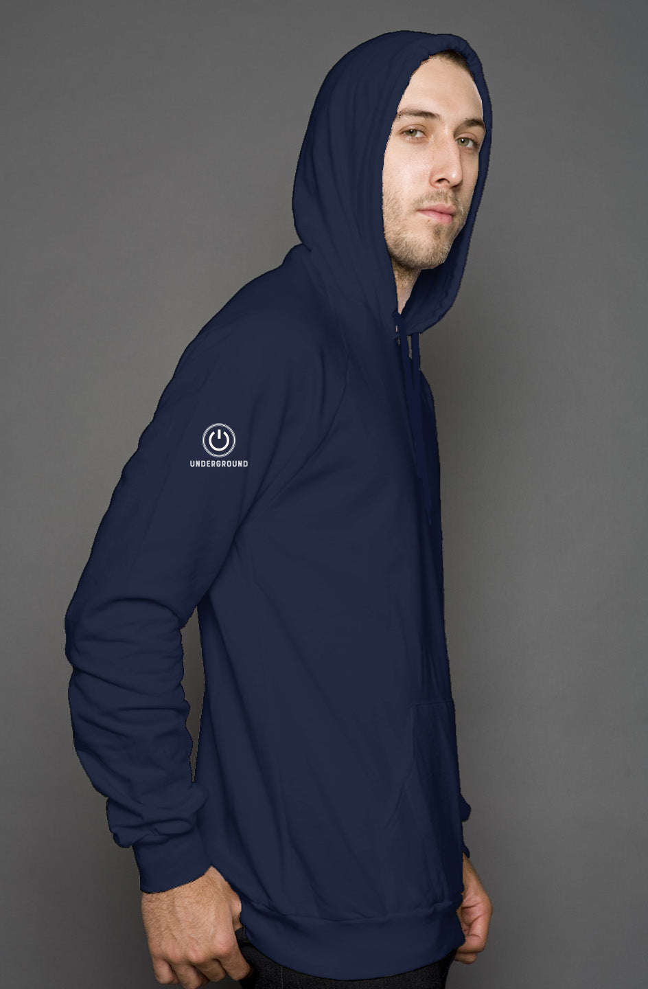 "ChiRho" pullover hoody - Navy