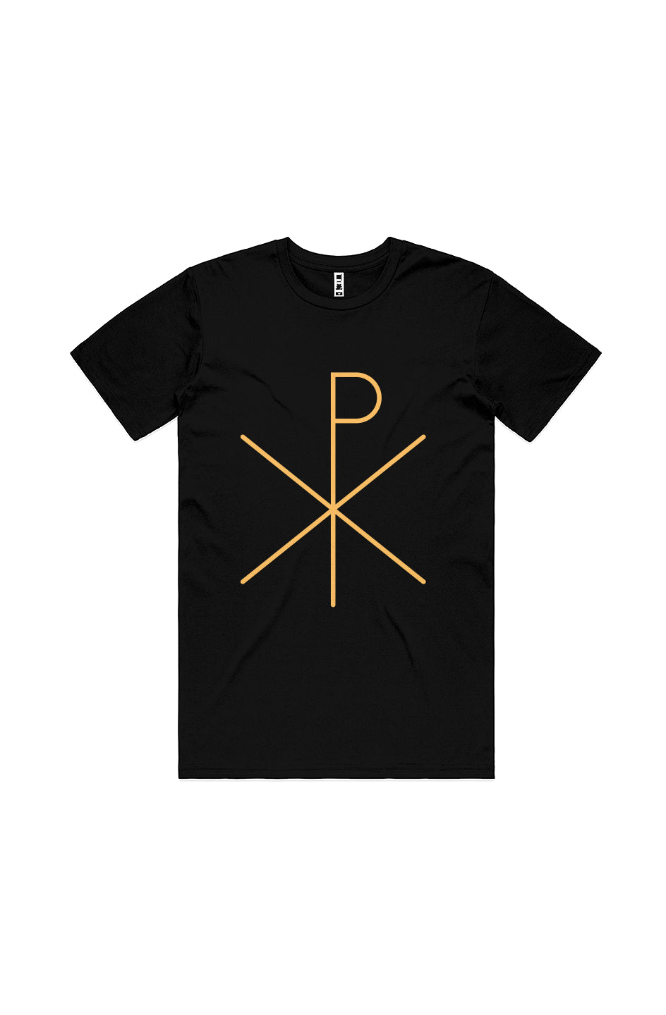 "Chi-Rho" Tee Black/Gold