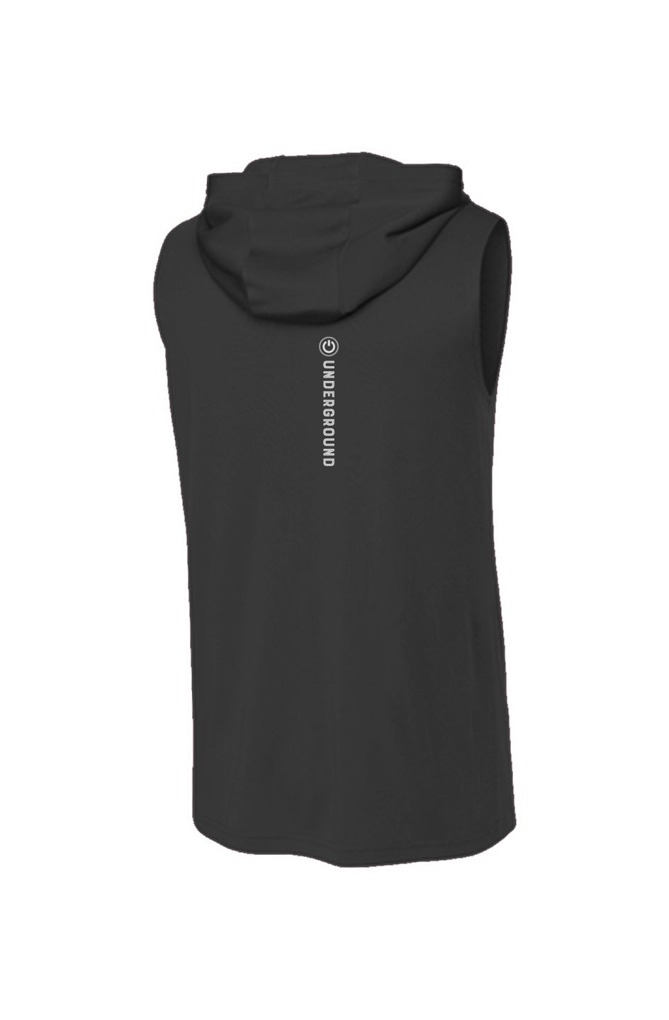 Chi-Rho Sleeveless Hoodie Black/White